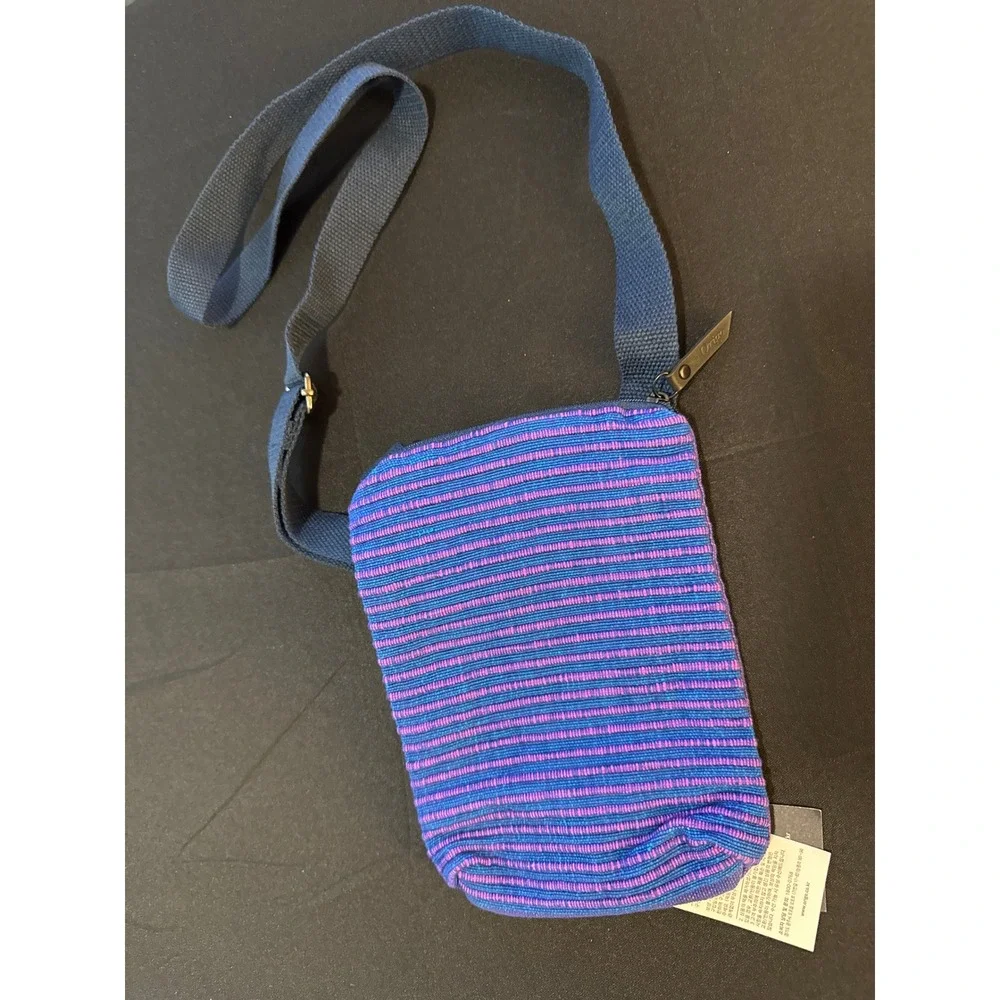 Origo Color Your Life Mini Crossbody Bag Handwoven Woven Purple Blue Pink NWT